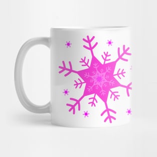 Pink Snowflake Mug